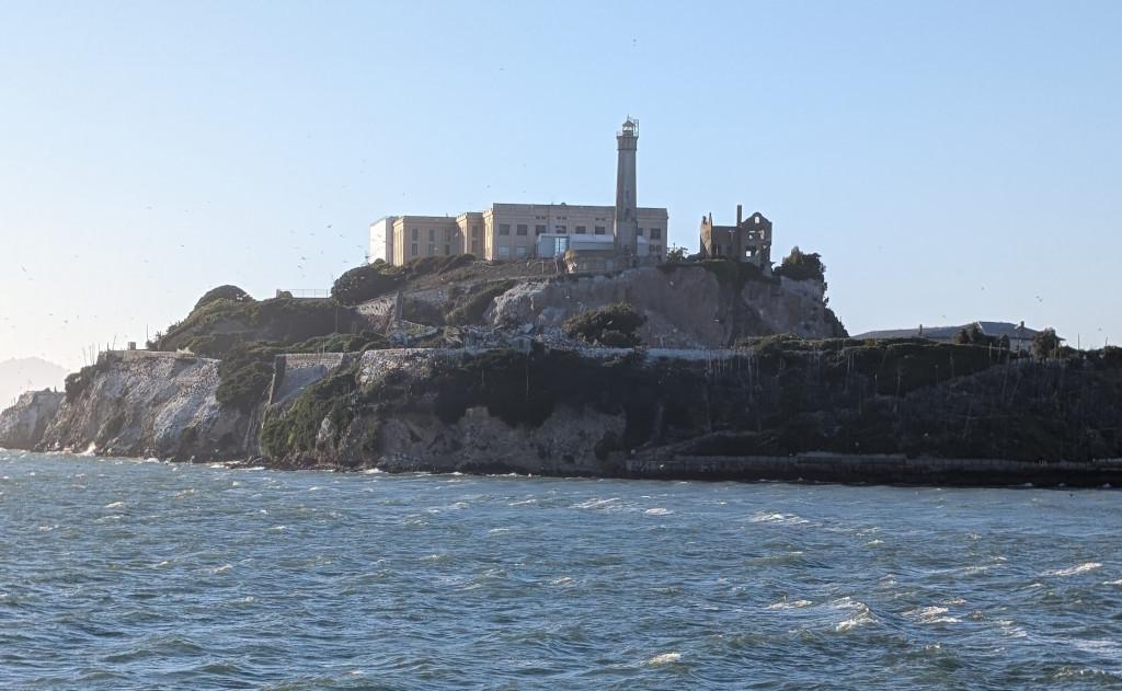 Alcatraz in the sun