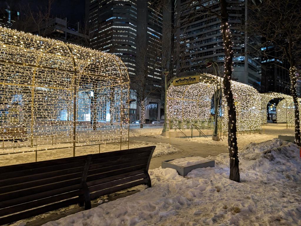 Old Montréal in the snow