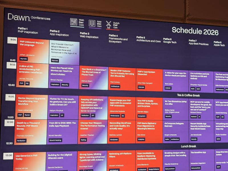 A packed schedule!
