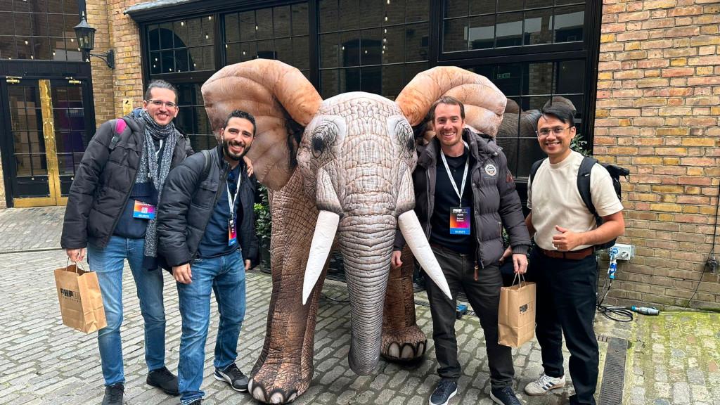 Team Square1 at the conference